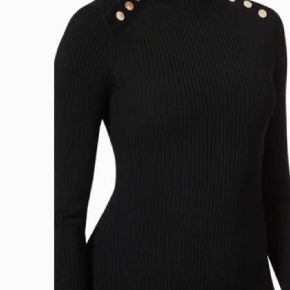 Maje Ribbed Flared Dress NWT - Picture 5 of 5